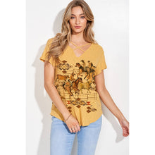 Load image into Gallery viewer, Saddle Ridge Waffle Knit Tee - Phil Love