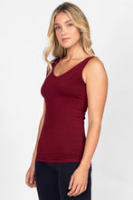 Load image into Gallery viewer, Reversible V-Scoop Neck Tank Top. New Colors!: Regular Size / Black