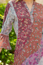 Load image into Gallery viewer, Boho Patchwork Overdyed Babydoll Dress - Young Threads