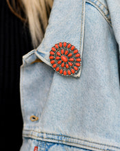 Load image into Gallery viewer, Red Blossom Pin - West &amp; Co