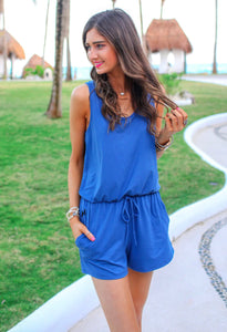 Paradise Blue Romper - Jess Lea