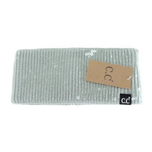 Load image into Gallery viewer, C.C Beanie - Allover Clear Sequin Head Wrap HWC0044