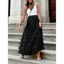 Load image into Gallery viewer, Sheer Trend - A-Line High Waisted Solid Color Tulle Skirts Bottoms