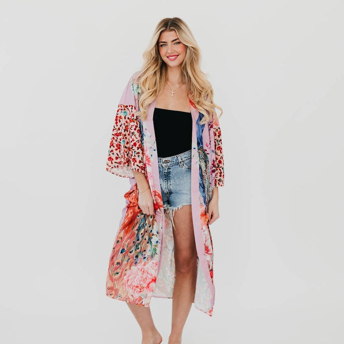 Pretty Simple - Peacock Summer Kimono