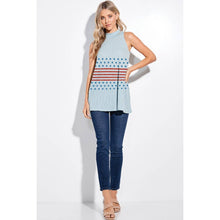 Load image into Gallery viewer, Phil Love - America flag stripe muscle tank top