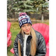 Load image into Gallery viewer, C.C Beanie - USA Knit Pom C.C Beanie HAT3902