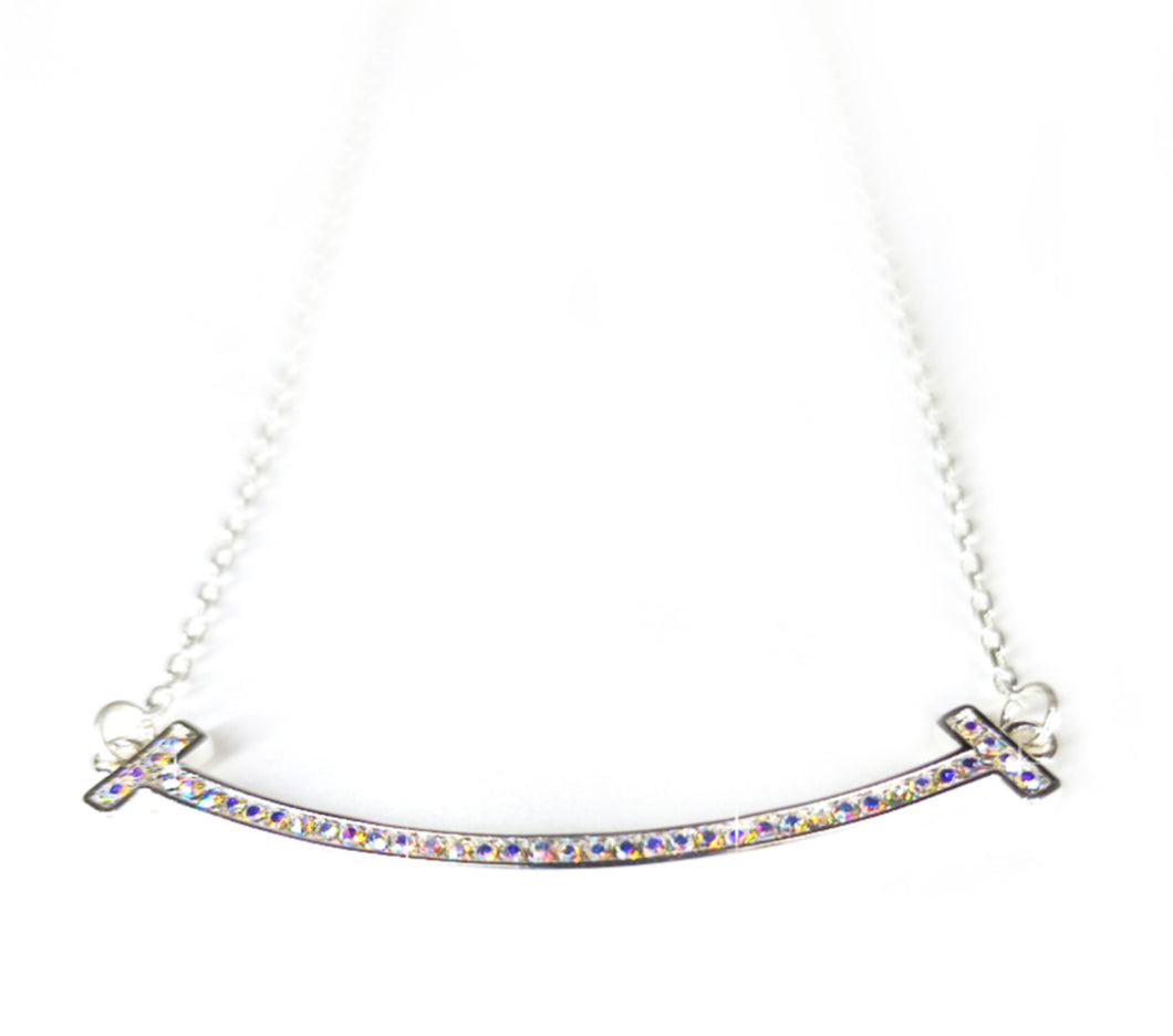 Rhinestone Smile Necklace- Jacqueline Kent