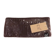 Load image into Gallery viewer, C.C Beanie - Allover Clear Sequin Head Wrap HWC0044