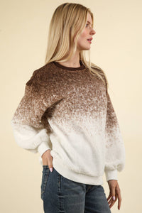 Cozy Ombre Sweatshirt - Mocha - Very J
