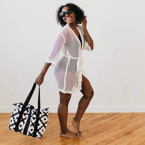 Pretty Simple - Coastal Views Crochet Tie Kimono