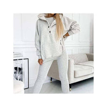 Load image into Gallery viewer, Sheer Trend - 3-Piece Set- Leisure Hoodie, Thick Ribbed Vest, And Pants