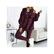 Load image into Gallery viewer, Sheer Trend - 3-Piece Set- Leisure Hoodie, Thick Ribbed Vest, And Pants