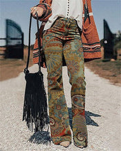 Load image into Gallery viewer, Tourtiwi - Women&#39;s 3D Printed Wide Leg Casual Trousers Flared Pants: 5 / L