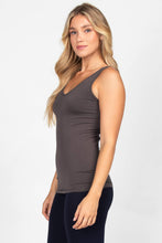 Load image into Gallery viewer, Reversible V-Scoop Neck Tank Top. New Colors!: Regular Size / Black
