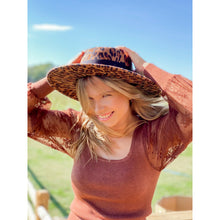 Load image into Gallery viewer, Leopard Vegan Fabric C.C Boater Hat - CC Beanie
