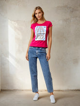 Load image into Gallery viewer, Tattered Tee - Peace / Wine - Jaded Gypsy