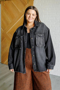 By the Fireplace Shacket - White Birch Black Label
