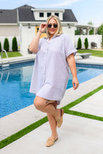 Load image into Gallery viewer, Cornelia Striped Shirt Dress - Just Because Sale