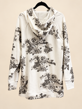 Load image into Gallery viewer, Cream Rosie Posie Hoodie - Ampersand Avenue