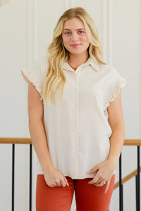 Day Date Ruffle Sleeved Blouse - Online Exclusive