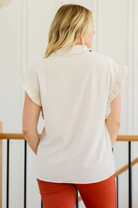 Day Date Ruffle Sleeved Blouse - Online Exclusive