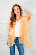 Load image into Gallery viewer, Good Days Ahead Lace Kimono In Peach
