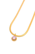 Load image into Gallery viewer, Here to Shine Gold Plated Necklace in Pink - online exclusive