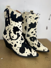 Load image into Gallery viewer, Lainey Black Cow Bootie  - Corky