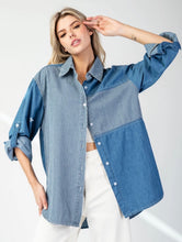 Load image into Gallery viewer, Mineral Washed Pinstriped Shirt