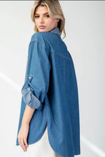 Load image into Gallery viewer, Mineral Washed Pinstriped Shirt