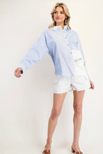Load image into Gallery viewer, Striped Color Block Long Sleeve Shirt