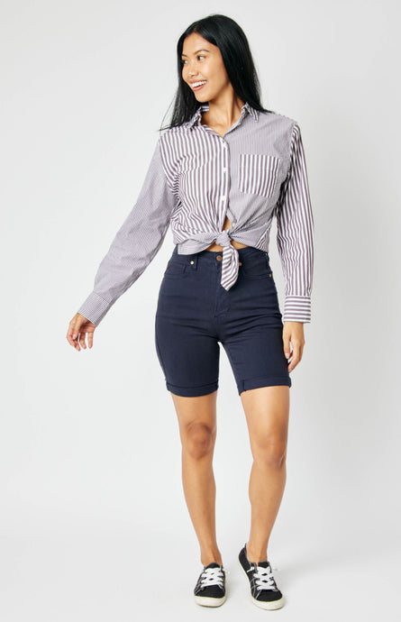 Off To Bermuda - Navy - Judy Blue - PREORDER