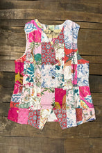 Load image into Gallery viewer, Patchwork Sunrise Reversible Vest - Jaded Gypsy