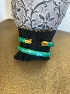 Python Wrapped - Emerald - Rustic Cuff