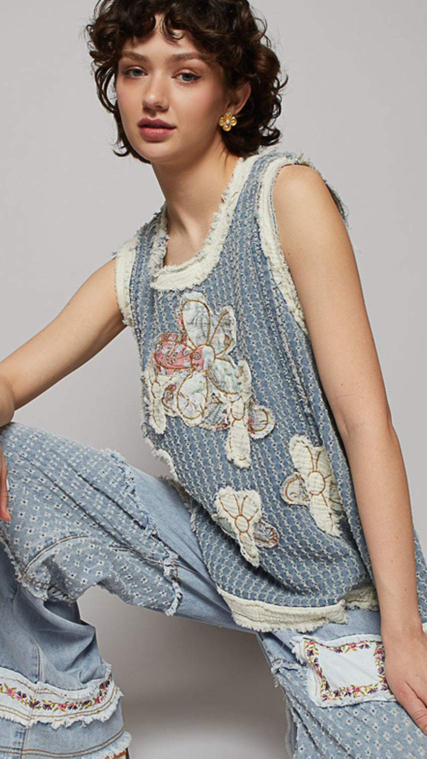 Waffle Flower Garden Top - POL – Detailz Boutique