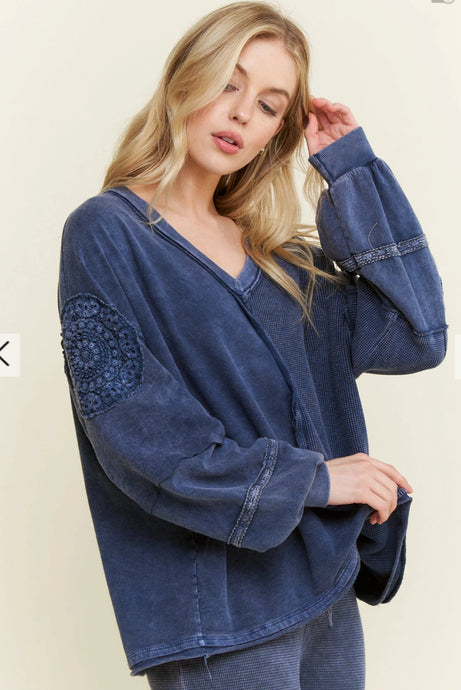 Sail Away Navy Top  - JHer