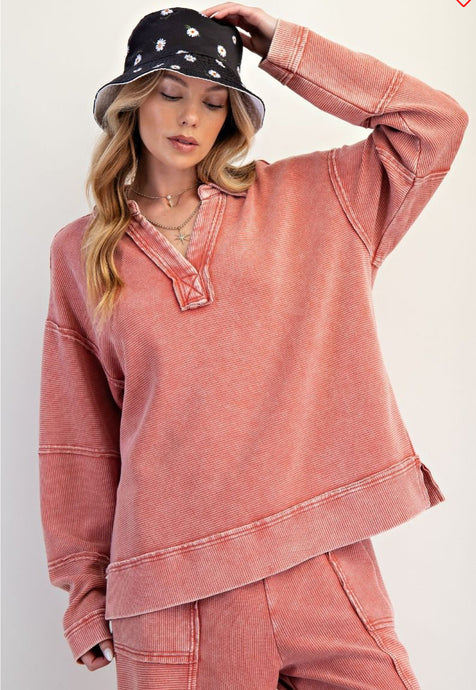 Boho Red Top - Easel