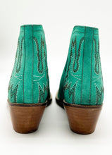 Load image into Gallery viewer, Kickin’ Booties in Turquoise Suede