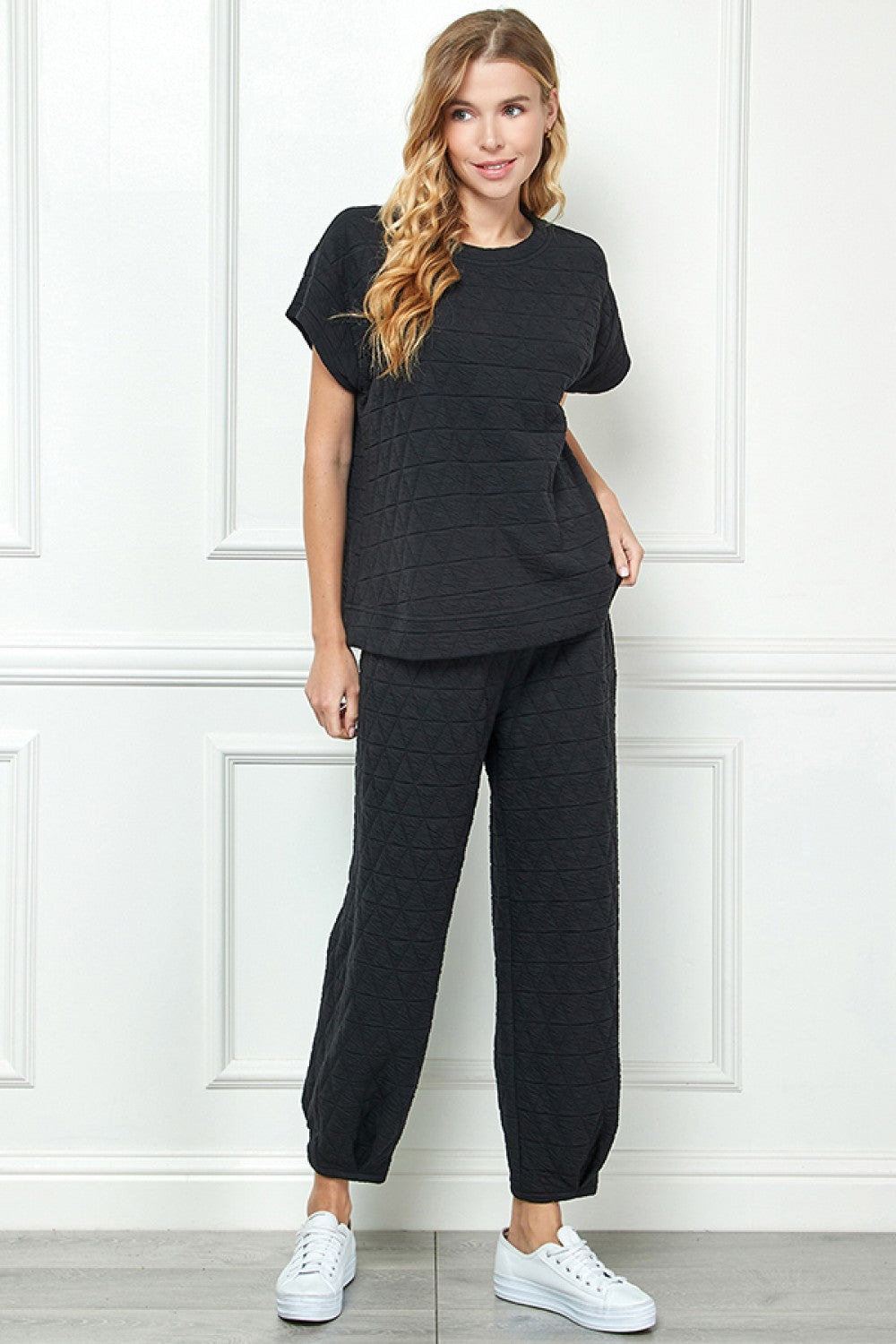 Lux Black Quilted Crop Pant - See and Be Seen