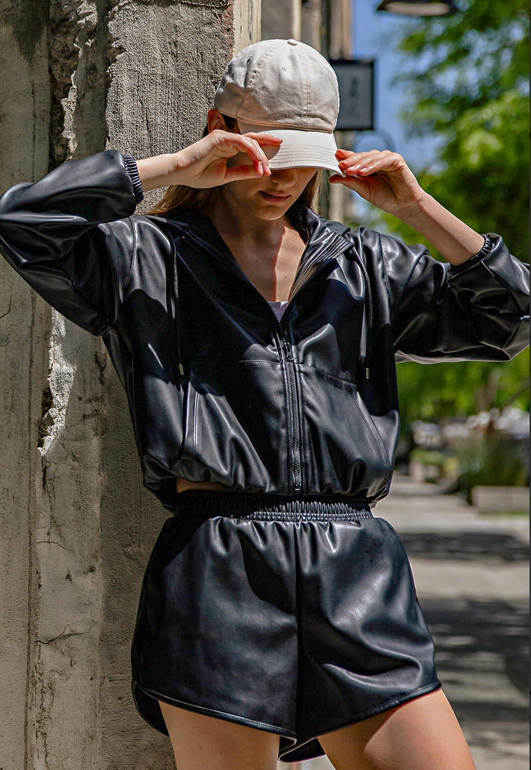 Lovell Faux Leather Jacket - 2 Color Options - Rae Mode