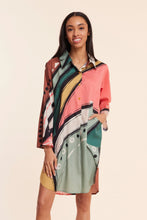 Load image into Gallery viewer, Gabriella Abstract Fall Resort Dress - Modaposa
