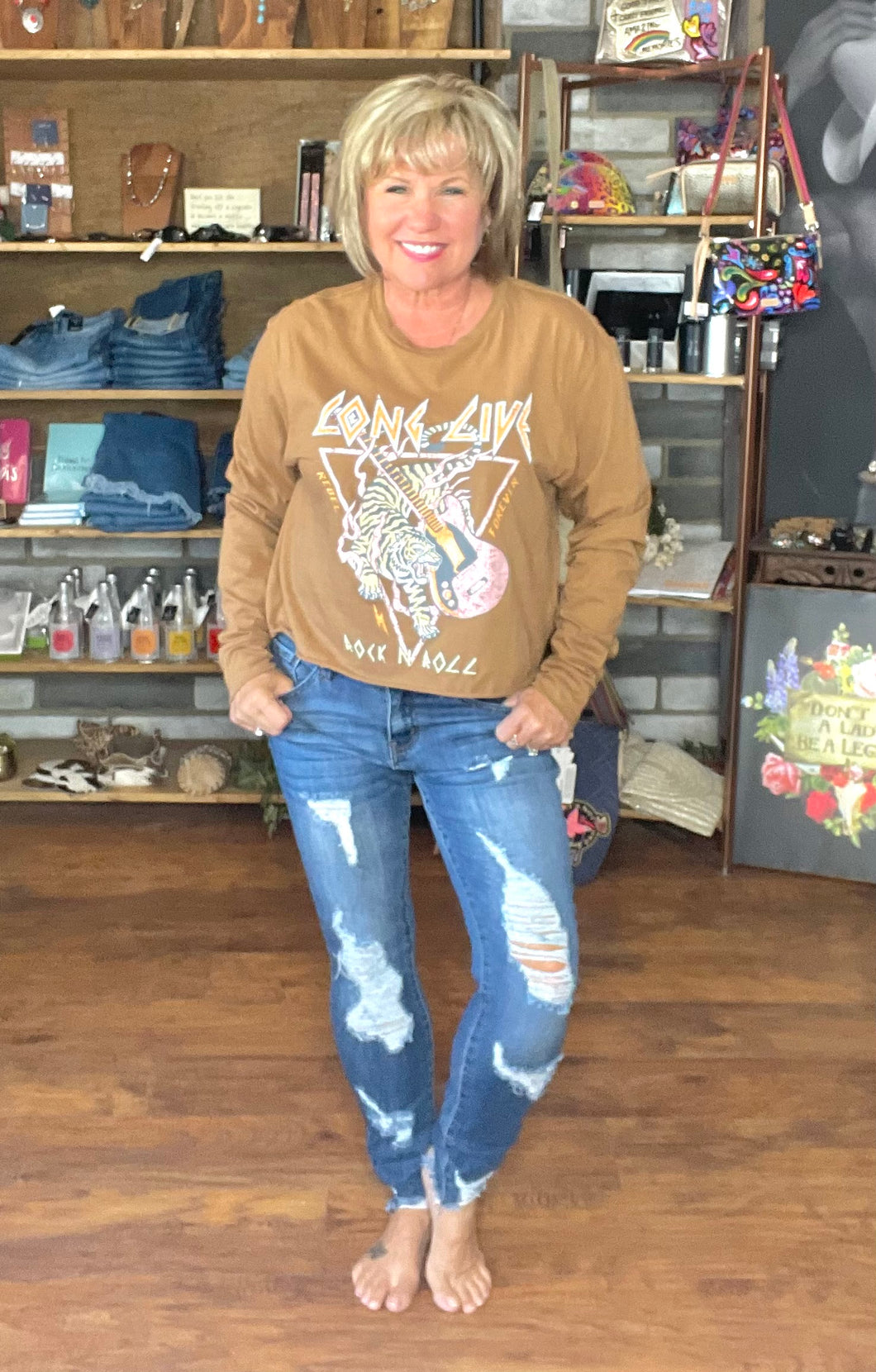 Shelby Distressed Skinny Jean  - L & B Jeans