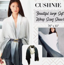 Load image into Gallery viewer, Carly Cushnie Ombre Grey Scarf