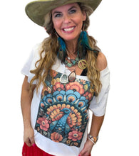 Load image into Gallery viewer, Mexican Peacock Tee - No Bling - No Cut - Final Sale Made to Order