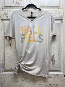 Fall Feels - Unisex-sized Graphic Crew Tees