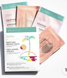 Resting Beach Face - 2 Sets - Patchology