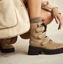 Load image into Gallery viewer, Emmett Lace Up  Lug Bootie - Free People