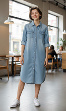 Load image into Gallery viewer, Denim Dream Dress - L and B