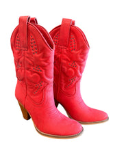 Load image into Gallery viewer, Wagon Wheel Boot Red - Very Volatile