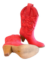 Load image into Gallery viewer, Wagon Wheel Boot Red - Very Volatile